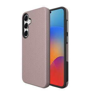 Samsung Galaxy S25 MagSafe Case - Rose Gold | Triangle Texture Rugged Shockproof Cover image 0