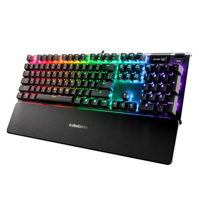 Gaming Keyboard – Black | SteelSeries Apex 5 Series – Hybrid Mechanical Switches, RGB Lighting, OLED Smart Display, Aluminum Frame image 0