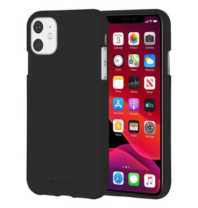 iPhone 11 Case – Classic Black | Goospery Mercury Soft Feel Cover with Slim & Stylish Matte Protection image 0