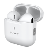 MVR Robin Mini Wireless TWS Earbuds – White | Bluetooth 5.3, 24H Playtime & Touch Controls image 2