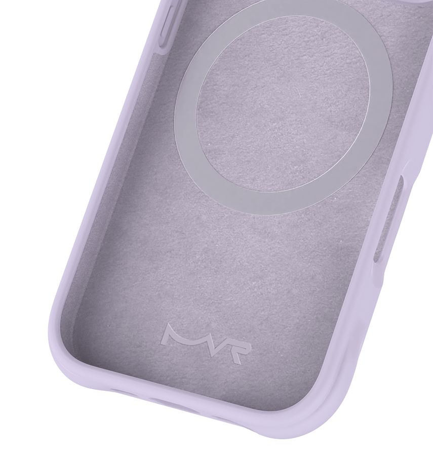 iPhone 16 Pro MVR Wave Silicone Case - Lavender | MagSafe Compatible Protective Cover image 1