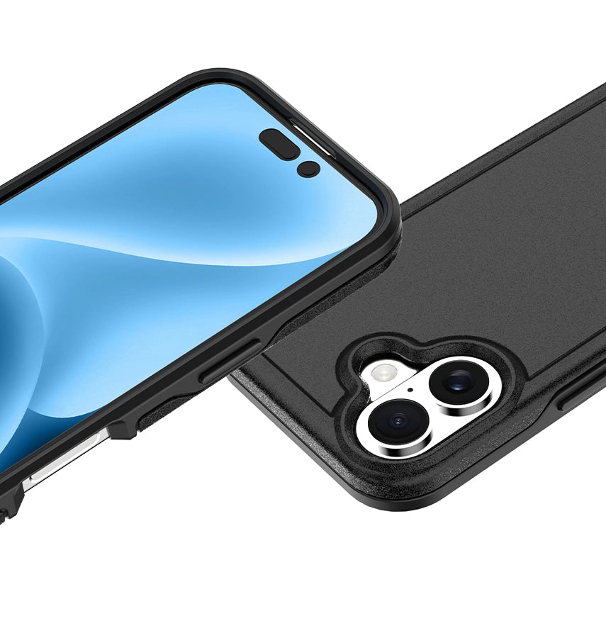 iPhone 17 MVR Armour Case – Black | Matte Anti-Slip Grip, Wireless Charging image 3