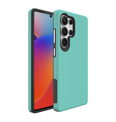 Samsung Galaxy S25 Ultra MagSafe Case - Mint | Triangle Texture Rugged Shockproof Cover