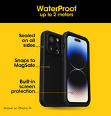 iPhone 16 Pro Magsafe Case – Black | OtterBox Fré Series, Waterproof Protection Back Cover