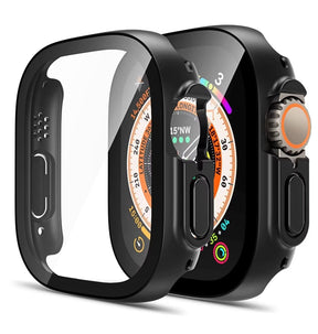 Apple Watch Ultra 49mm 360° Case – Black | Matte Glass, Shockproof Protection image 0