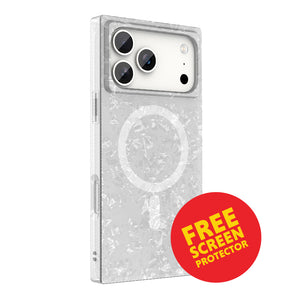 iPhone 17 Pro Max BoxedIn Case – Crystal Shell | MVR Slim Protective Cover, Stylish Pattern, MagSafe Compatible image 0