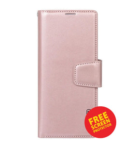 Samsung S26 Ultra Diary Case – Rose Gold | Hanman Magnetic Detachable Leather Cover with Card Holder & Secure Protection image 0