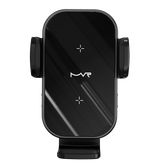 MVR T7 Car Phone Holder - Black | 15W Fast Wireless Charging, Dual – Coil Alignment, One – Hand Operation & Air Vent Clip image 0