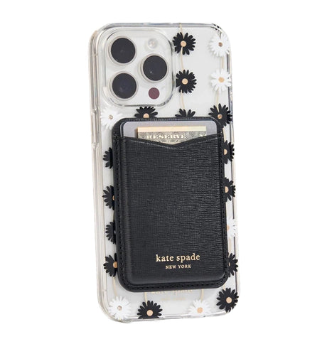 Kate Spade Magnetic Card Holder MagSafe – Black | Stylish & Durable Holder with Secure Magnetic Attachment image 1