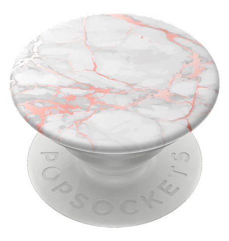 PopSockets PopGrip - Rose Gold Lutz Marble | Stylish Phone Stand, Grip & Customizable Base image 0