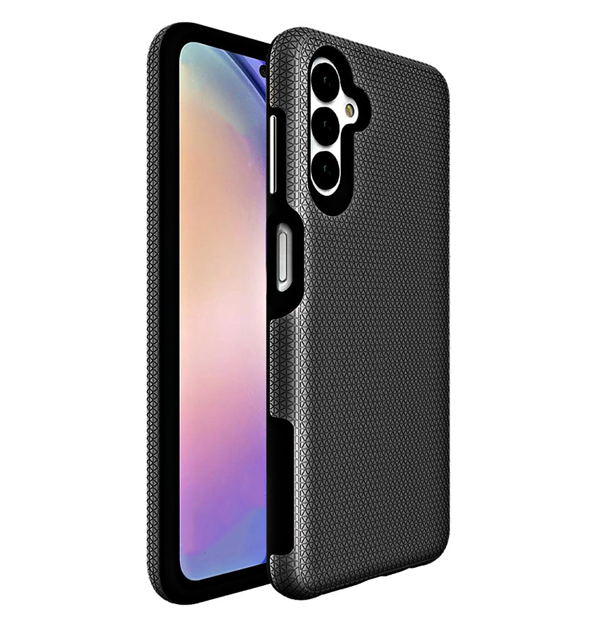 Samsung Galaxy A25 Triangle Geometric Case - Black | Rugged Shockproof Back Cover image 0