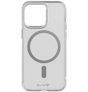 iPhone 15 Pro Max MVR Impact IMD Case - Silver | MagSafe Compatible, Soft Touch Protective Cover image 0