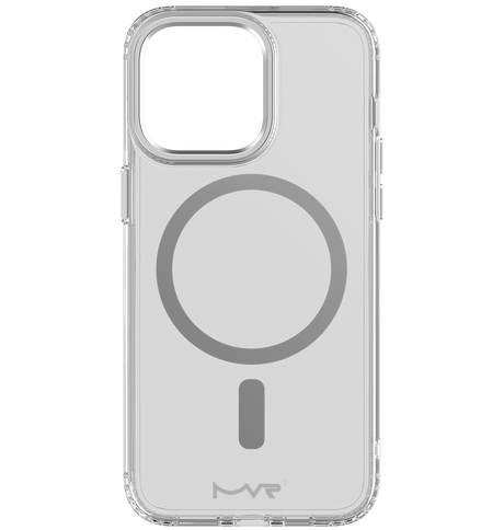 iPhone 15 Pro Max MVR Impact IMD Case - Silver | MagSafe Compatible, Soft Touch Protective Cover image 0