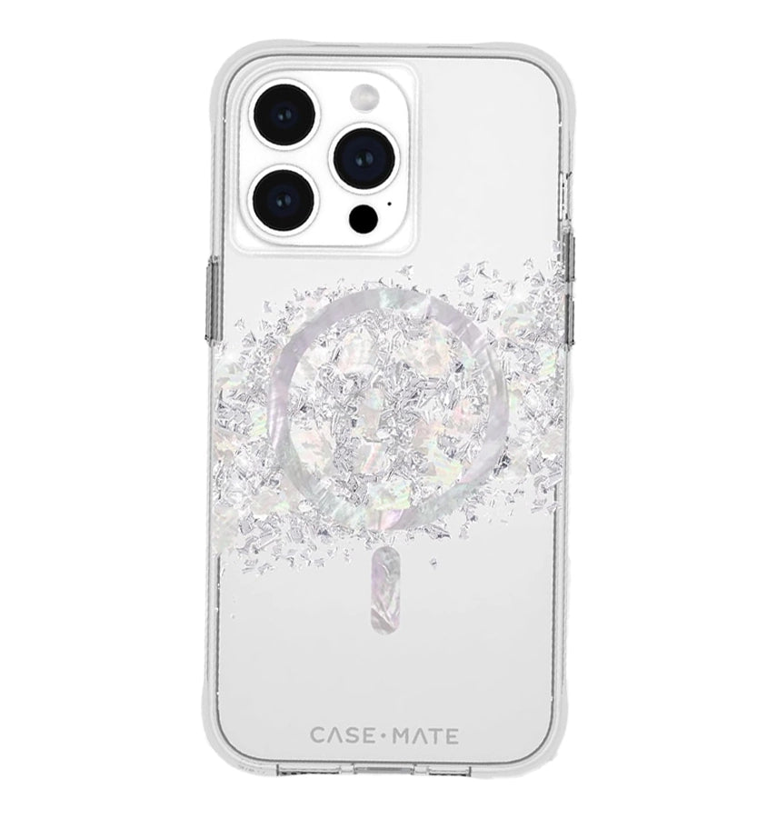 iPhone 15 Pro Max Case – Touch of Pearl | Case-Mate Karat MagSafe Cover with Elegant Shimmer & Durable Protection image 0