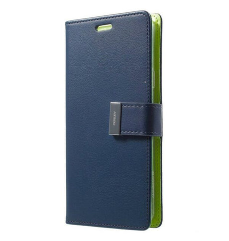 iPhone iPhone 6/6s/7/8/ SE (2nd Gen) Wallet Case - Mint Navy | Mercury Rich Diary Flip, Soft Touch Protective Cover image 0