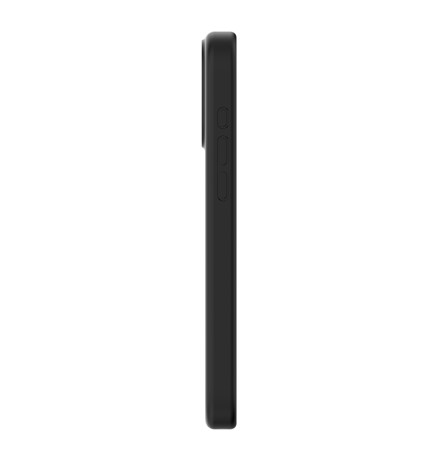 iPhone 16 Pro - Black | MVR Liquid Silicone Stand Cover, Soft - Touch, Adjustable Kickstand image 1