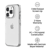 iPhone 15 Transpaent Case - Crystal | MVR Nova Perfect Fit Design, Soft Touch Protective Cover image 3