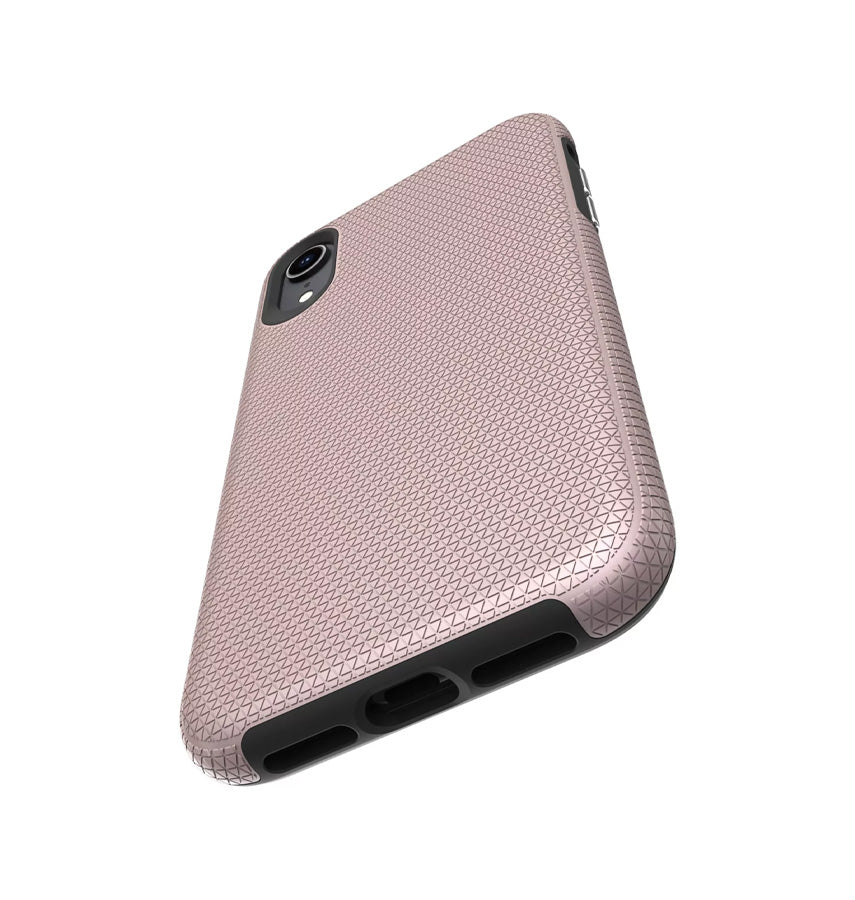 iPhone XR Triangle Geometric Case - Rose Gold | Rugged Shockproof Back Cover image 2