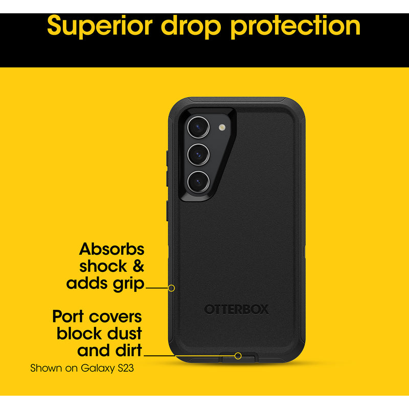 Samsung S24 Plus MagSafe Case - Black | Otterbox Defender Series, Rugged Shockproof Back Cover image 3