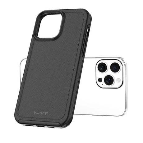 iPhone 13 Pro Max/12 Pro Max Armour Matte Case - Black | MVR Protective Cover with Strong Grip & Durable Design