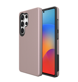 Samsung Galaxy S25 Ultra MagSafe Case - Rose Gold | Triangle Texture Rugged Shockproof Cover image 0