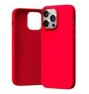 iPhone 14 Pro Max Silicone Case – Red | Goospery Mercury Premium Back Cover with Anti-Dust Lip & Wireless Charging Compatible image 0