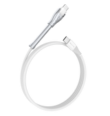 MVR 60W Nylon Braided Charging Cable - White | USB C 1.2m Multi Fast Charging Cable With Kickstand image 4