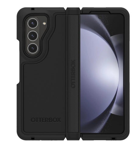 Samsung Z Fold 5 Case – Black | OtterBox Defender XT Cover with Premium Protection & Hinge Guard image 0