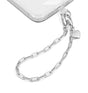 Universal Phone Wristlet - Silver | Detachable Phone Lanyard Hand Wrist Strap with Artificial Diamonds image 0