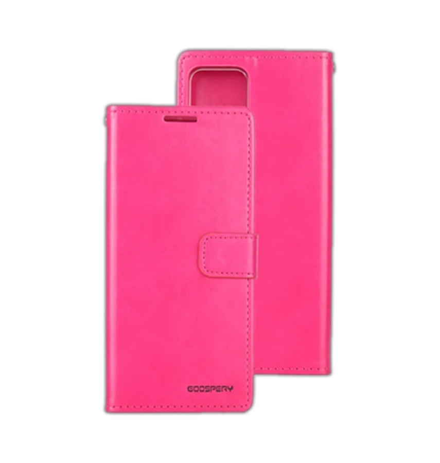 iPhone 15 Pro Diary Case – Hot Pink | Mercury BlueMoon - Wallet Cover, Card Slots & Magnetic Closure image 0
