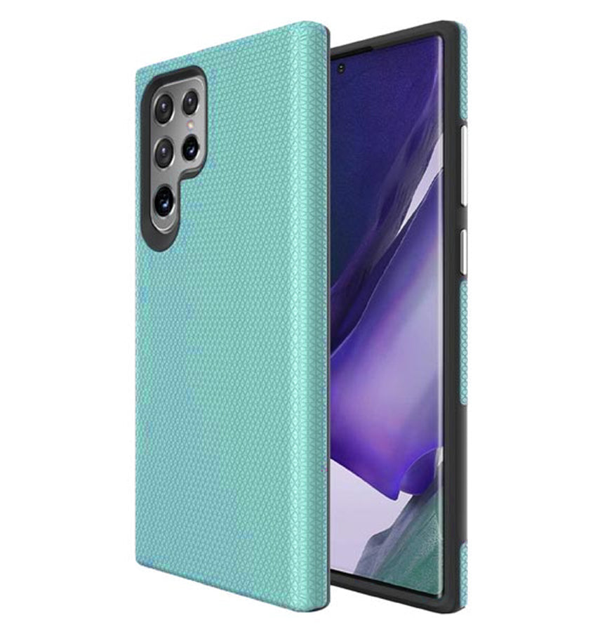 Samsung Galaxy S23 Ultra Triangle Geometric Case - Aqua Blue | Slim Protective Design image 1