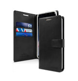 Samsung S10 Plus Diary Case - Black | Mercury Bluemoon Flip Cover with Card Slots & Full Protection image 1