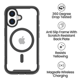 iPhone 16 MVR Robust 360 Back Cover - Black image 4
