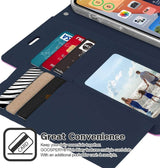 iPhone 16 Pro Wallet Case - Purple | Mercury Rich Diary Flip, Soft Touch Protective Cover image 1