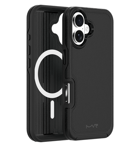 iPhone 16 Plus MVR Armour Matte Case - Black | Soft Touch, Shockproof Protective Cover image 3