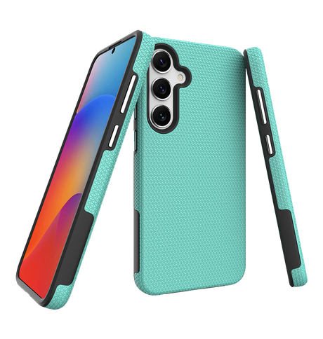 Samsung Galaxy S25 Plus MagSafe Case - Mint |Triangle Texture Rugged Shockproof Cover