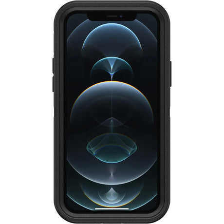 iPhone 12/12 Pro Case – Black | Otterbox Defender Series, Rugged Shockproof Back Cover image 1