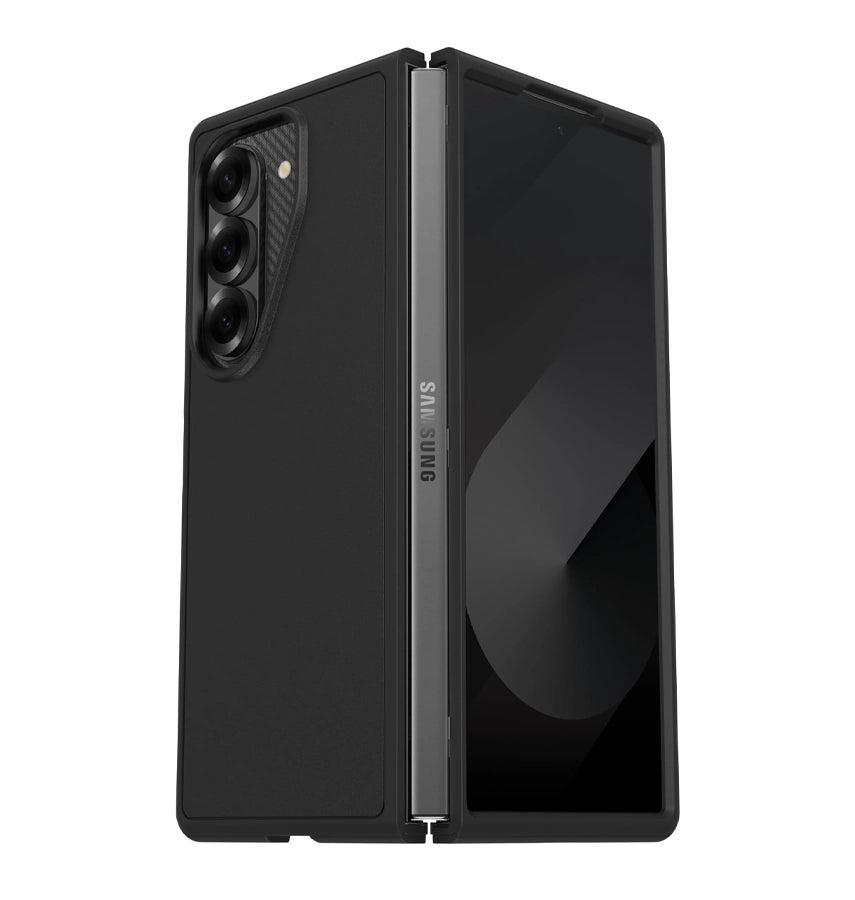 Samsung Z Fold 6 Case - Black | Otterbox Thin Flex Series, Wireless Charging Compatible Back Cover image 0