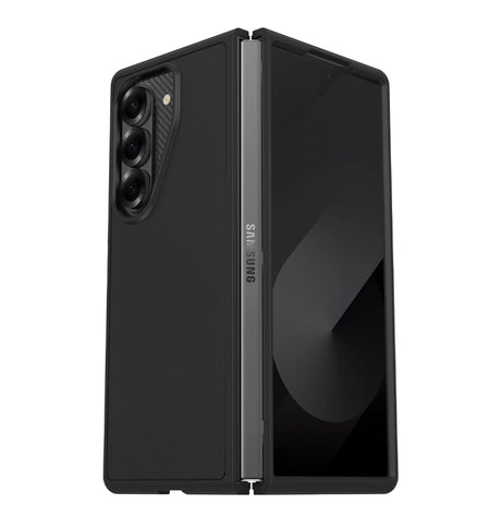 Samsung Z Fold 6 Case - Black | Otterbox Thin Flex Series, Wireless Charging Compatible Back Cover image 0