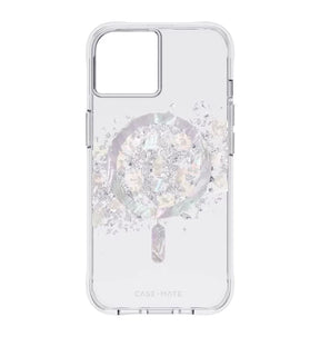 iPhone 14 Case | Case-Mate Karat Pearl Cover – Multi-Coloured Shine, Antimicrobial Protection image 0