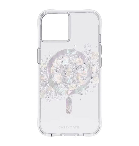 iPhone 14 Case | Case-Mate Karat Pearl Cover – Multi-Coloured Shine, Antimicrobial Protection image 0