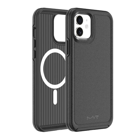 iPhone 12/12 Pro Armour Matte Case - Black | MVR Protective Cover with Strong Grip & Durable Design
