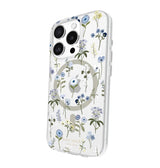 iPhone 16 Pro Precious Bloom MagSafe Case – Clear Blue | Kate Spade  Protective Cover with Elegant, Slim & Durable Design image 1