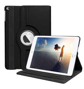 Apple iPad Air/Air 2/Pro 9.7/9.7 Case - Black | 360 Rotating Hand Strap Stand, Shockproof & Scratch - Resistant Protective Cover image 0