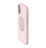 iPhone 16 MVR Liquid Silicone Stand Case - Pink Sand | Soft - Touch, Adjustable Kickstand image 1