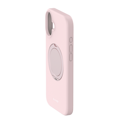 iPhone 16 MVR Liquid Silicone Stand Case - Pink Sand | Soft - Touch, Adjustable Kickstand image 1