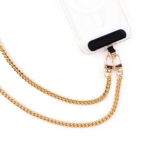 Universal Phone Wristlet - Gold | Detachable Phone Lanyard Hand Wrist Strap with Artificial Diamonds image 0