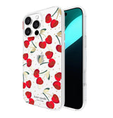 iPhone 16 Pro Max Cherry Dot MagSafe Case – Clear/Red & Gold | Kate Spade Protective Cover with Stylish, Slim & Durable Design image 2
