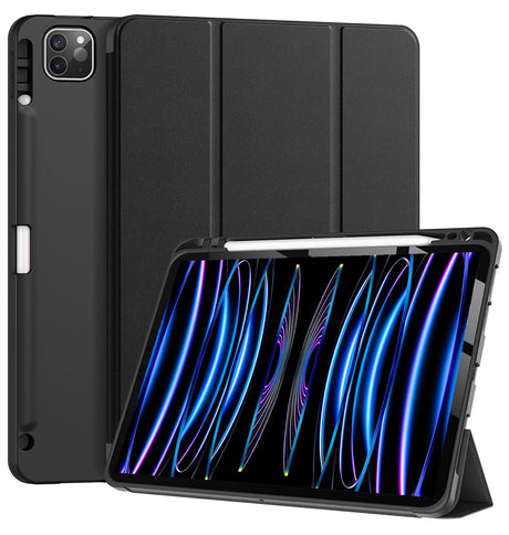 Apple iPad Pro 11" (7th Gen) Case - Black| Canvas Smart Case with Apple Pencil Slot, Shockproof & Scratch - Resistant Protective Cover image 0