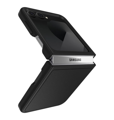 Samsung Z Flip 6 Case - Black | Otterbox Thin Flex Series, Wireless Charging Compatible Back Cover image 0